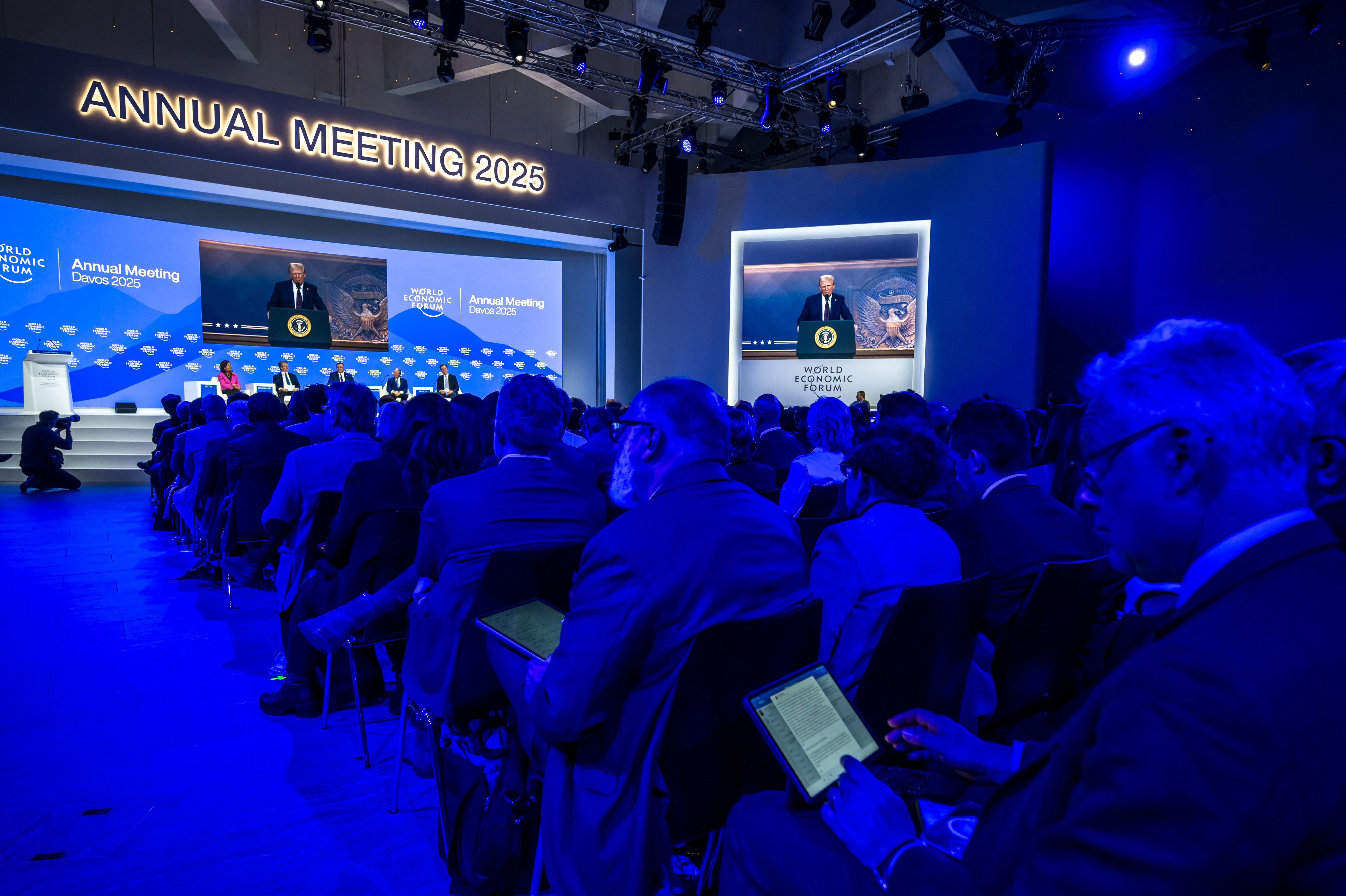 Donald Trump en el Foro Económico Mundial en Davos