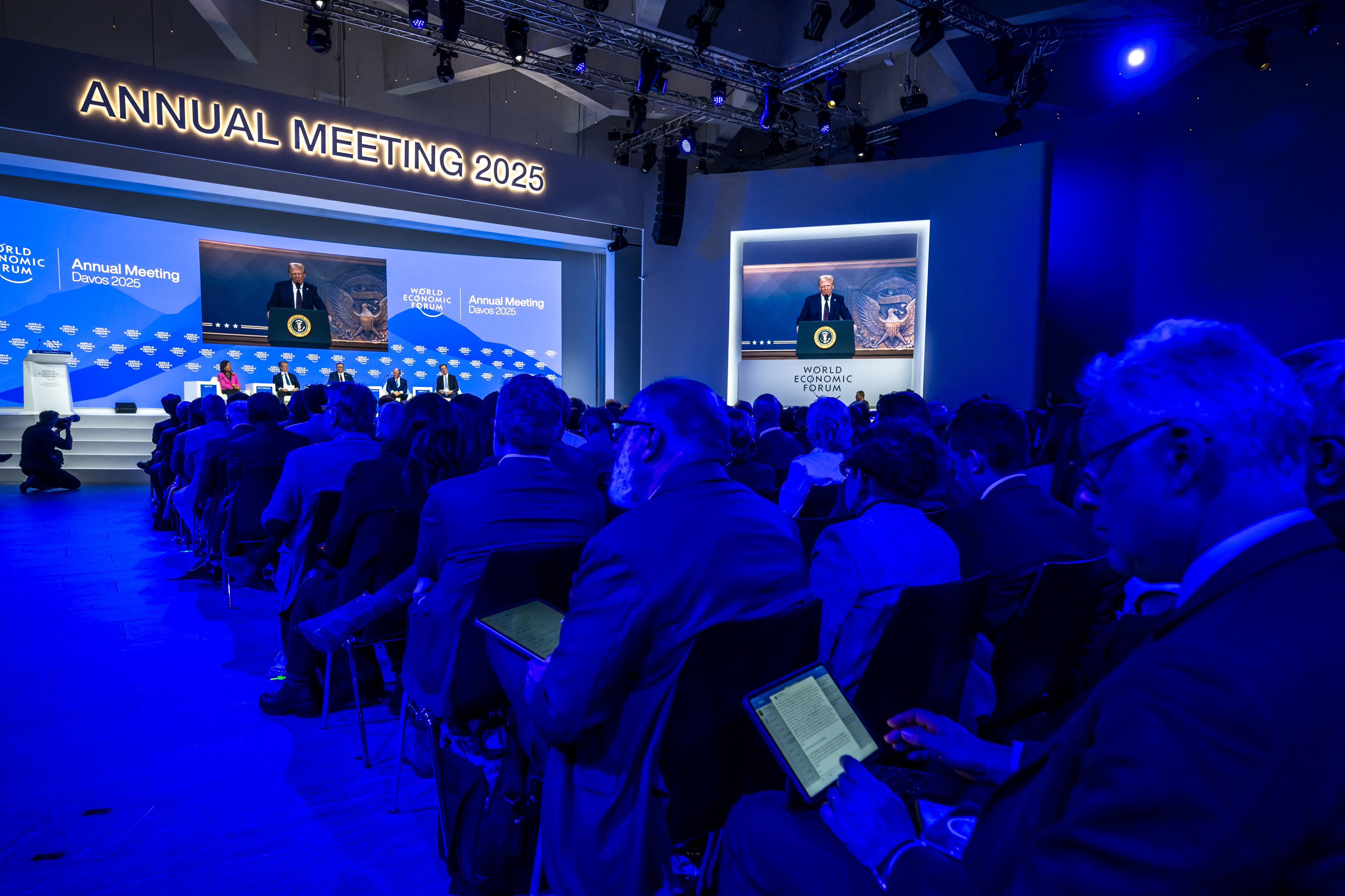 Donald Trump en el Foro Económico Mundial en Davos