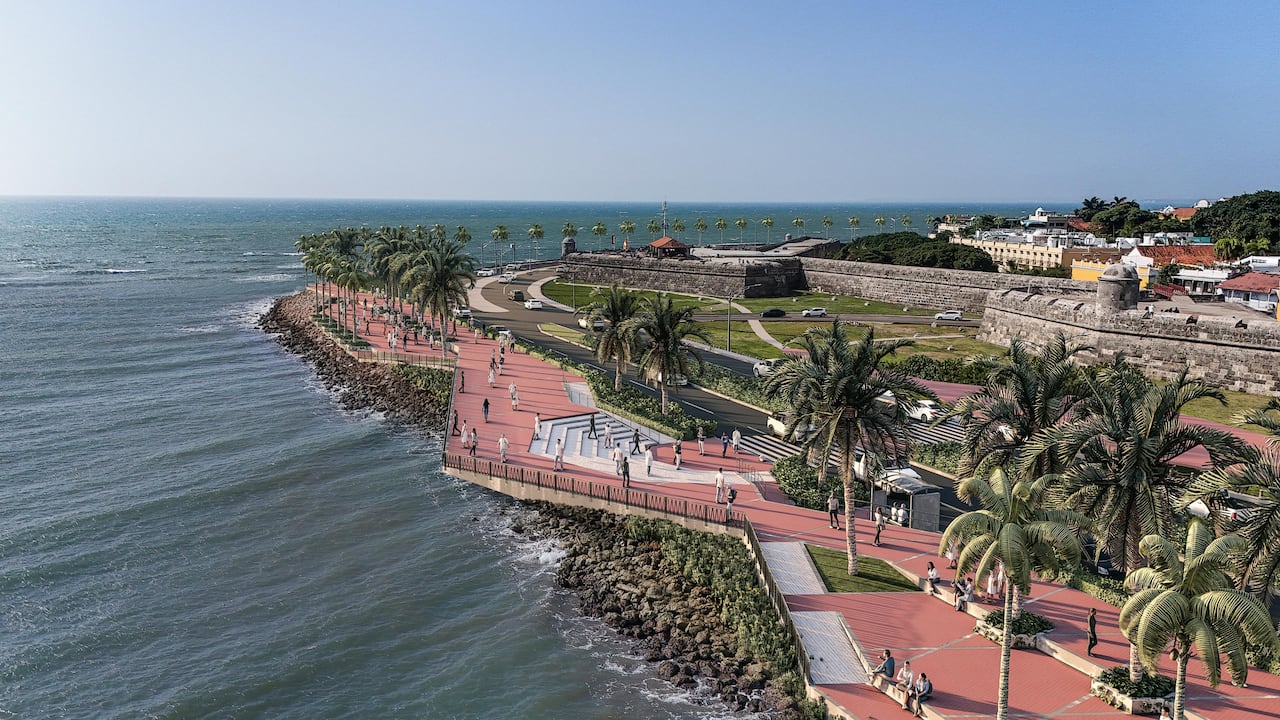 El Gran Malecón del Mar tendrá un costo de 196.922 millones de pesos. El Gobierno nacional aportará 87.703 millones.