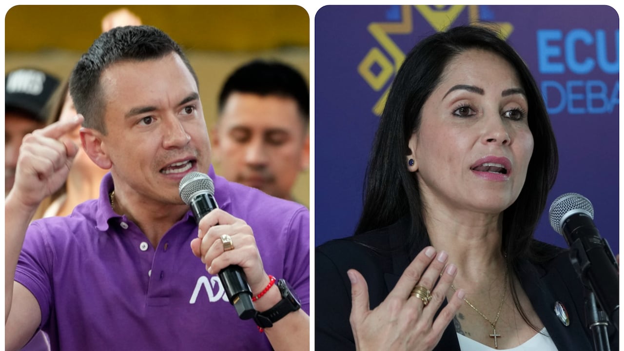 Daniel Noboa y Luisa González.