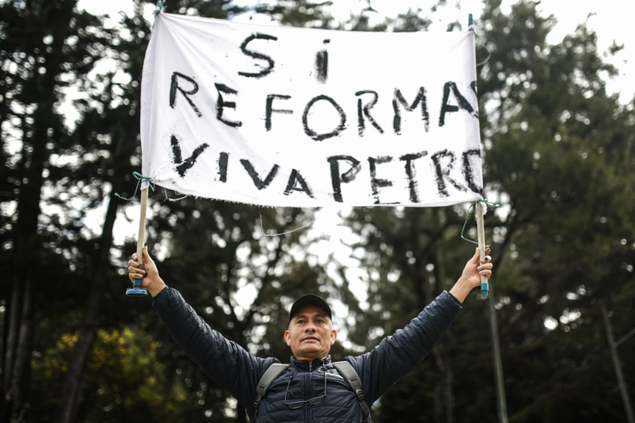 Marchas a favor de las reformas del gobierno del Presidente Gustavo Petro