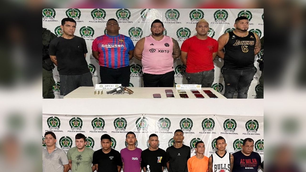 Estas son las 14 personas capturadas por extorsión en Atlántico.