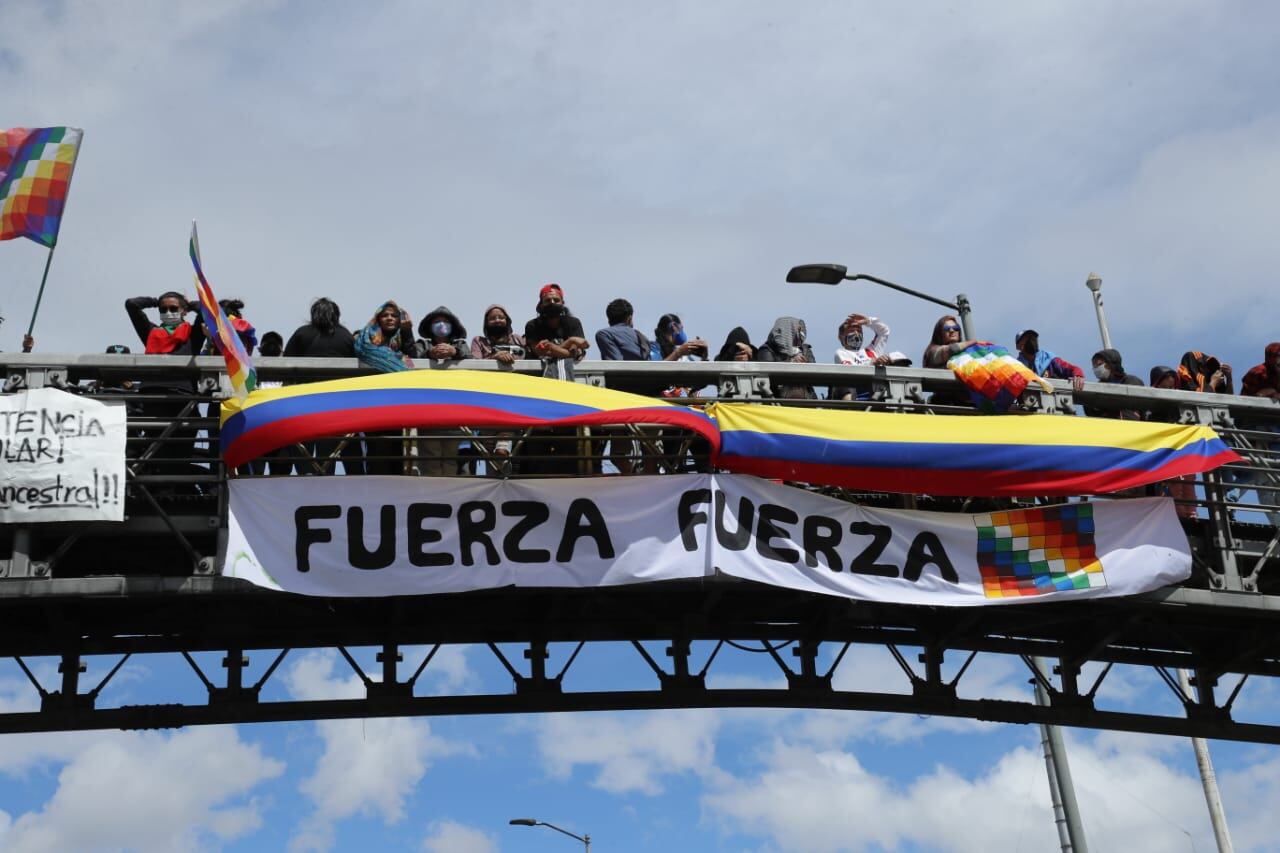 MInga indígena en Bogotá
