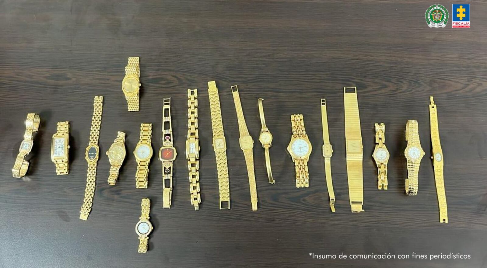 Entre las joyas y lujos que le fueron encontrados a Jorge Luis Alfonso López, hijo de la fallecida Enilce López, conocida como La Gata, está una colección de relojes de lujo, de marcas costosas y con incrustaciones de esmeraldas y diamantes.