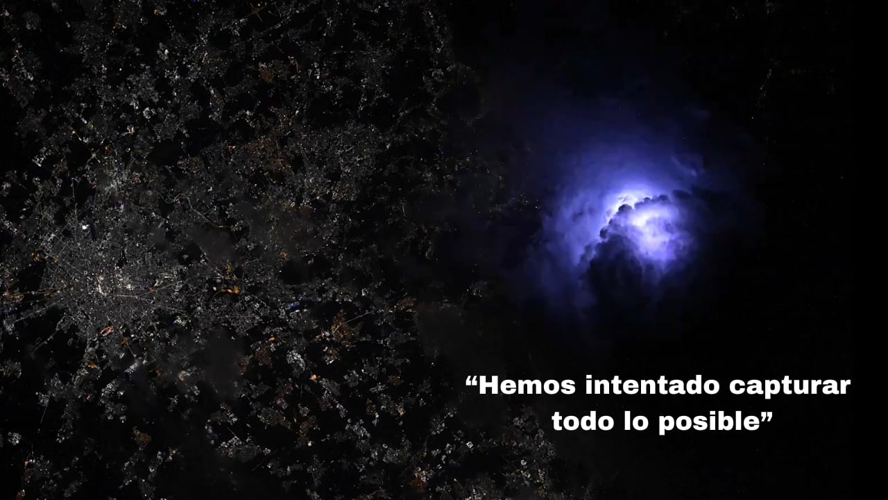 Una tormenta observada desde la órbita dejó una de las imágenes más llamativas captadas recientemente desde el espacio.