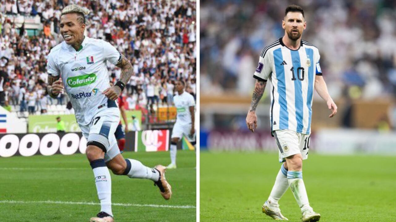 Dayro Moreno a la altura de Messi.