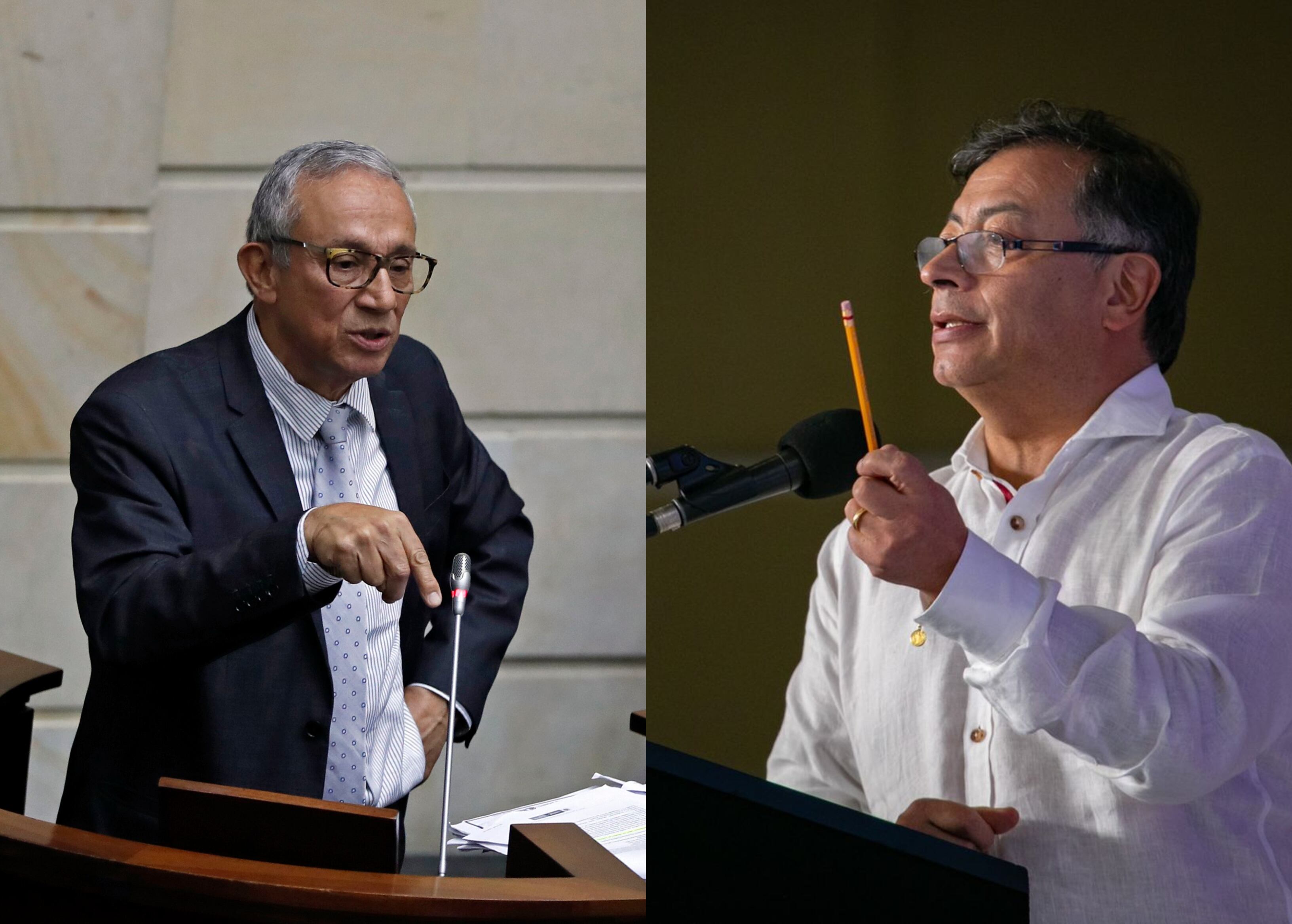 Presidente Gustavo Petro y exdirector del Centro de Memoria Histórica Darío Acevedo