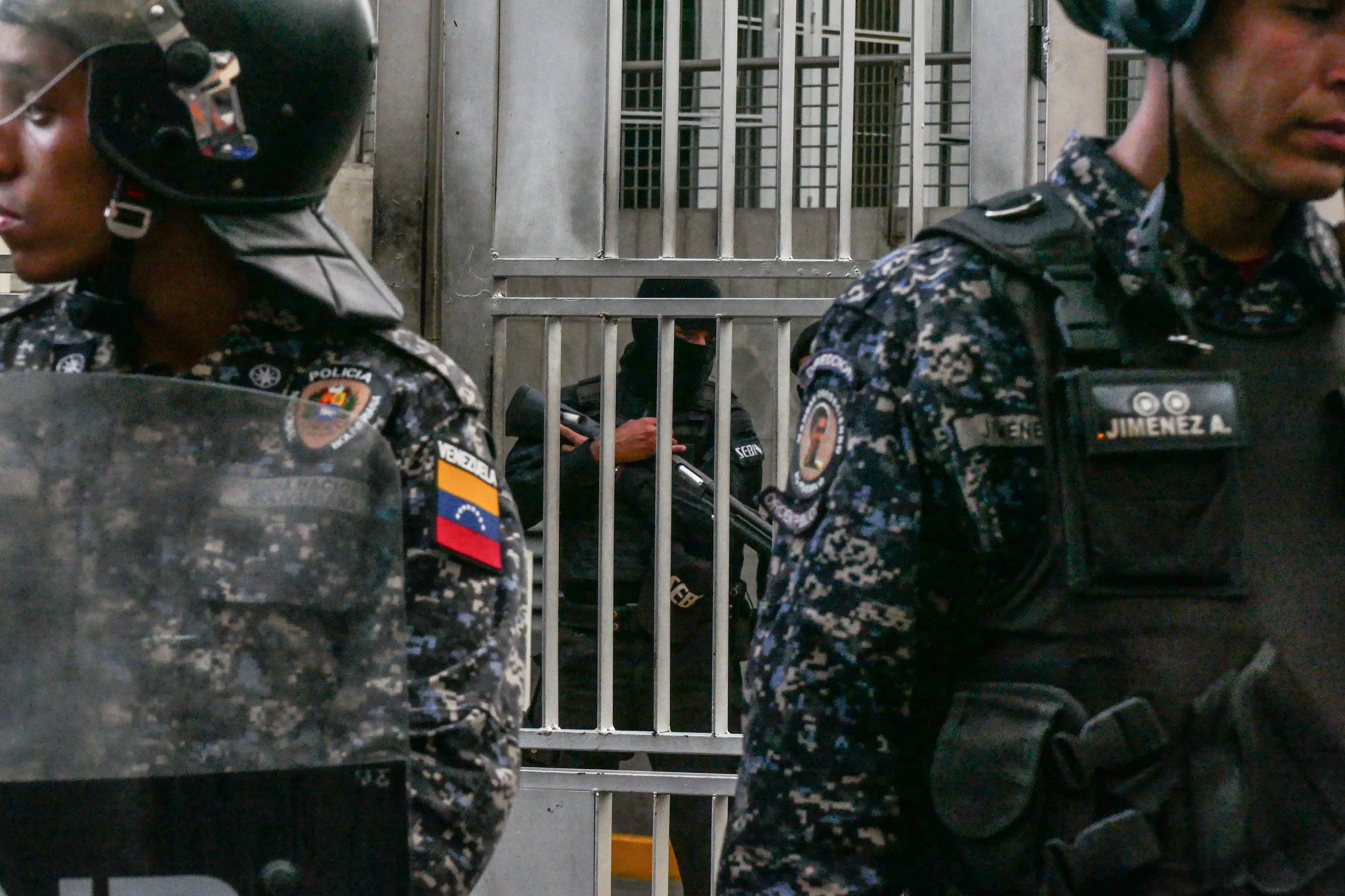 Miembros de la policía en Venezuela