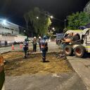 También se están haciendo trabajos de señalización.