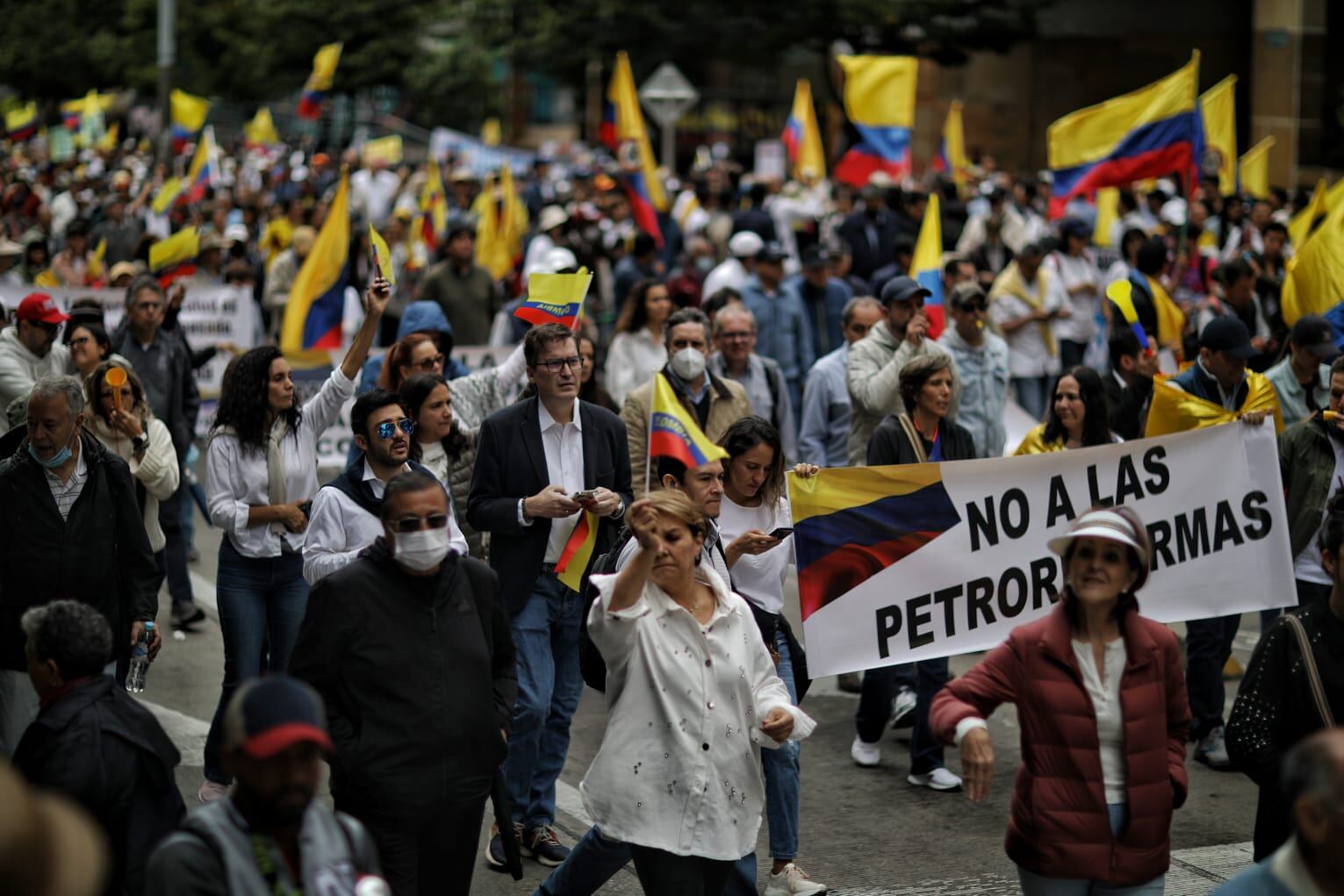 Marchas convocadas por la oposición en contra del Gobierno 15 febrero