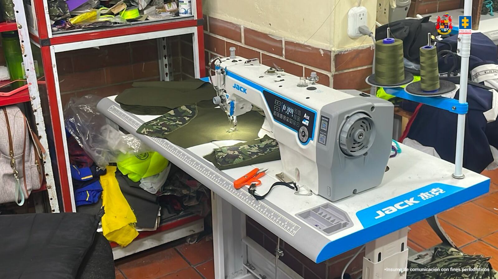 Las fábricas de confecciones para las Disidencias de las Farc, estaba en Bogotá y la Fiscalía la encontró