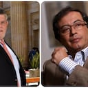 El senador Antonio Zabaraín y Gustavo Petro.