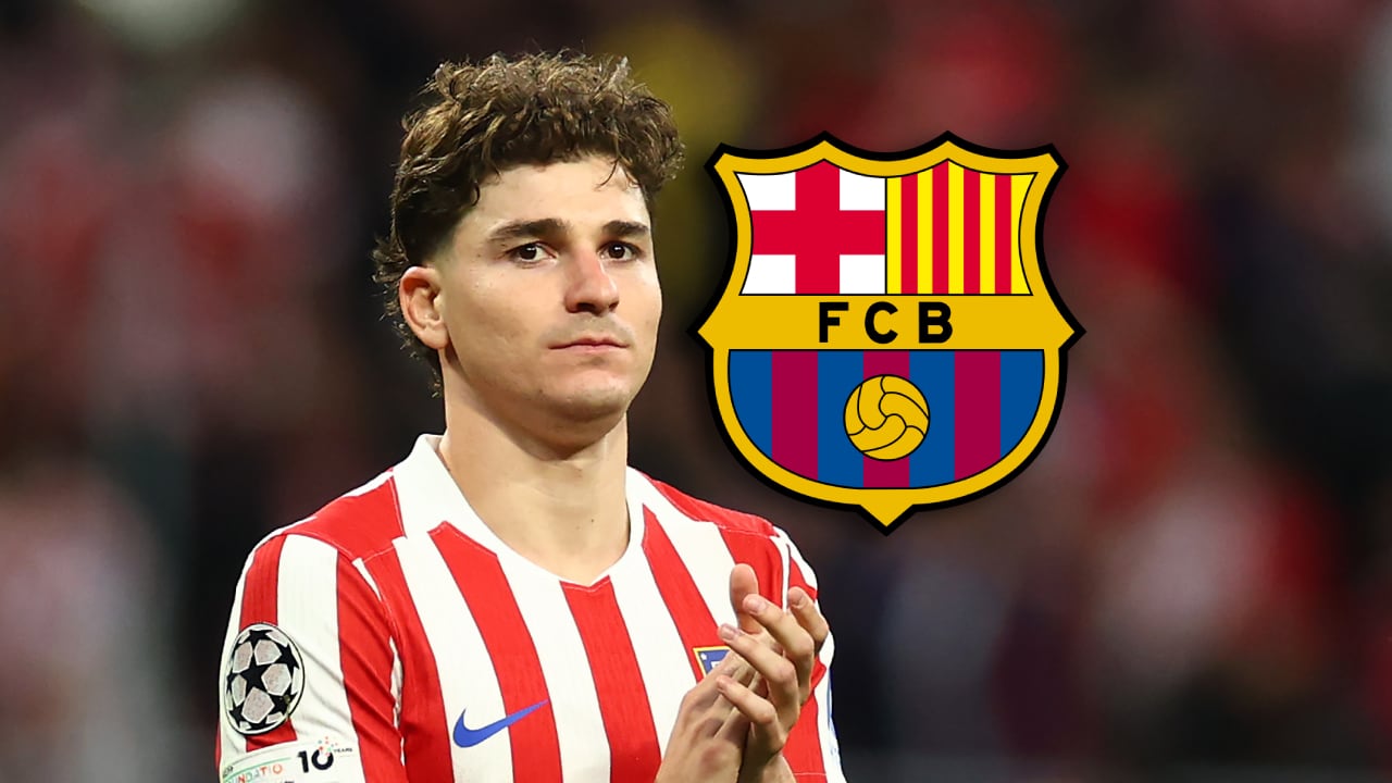 Julián Álvarez, delantero del Atlético de Madrid, que despertó interés en Barcelona.