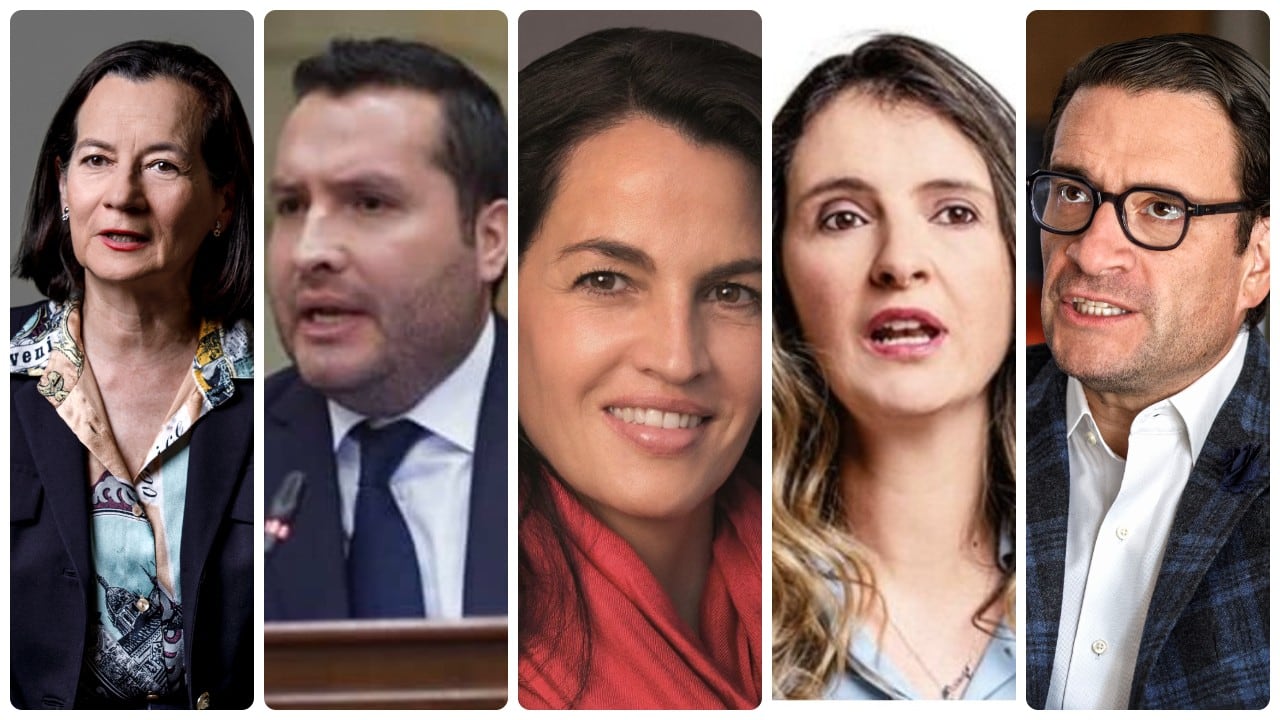 Clara Rojas, Jaime Felipe Lozada, Sofía Gaviria, Paloma Valencia e Iván Cancino.