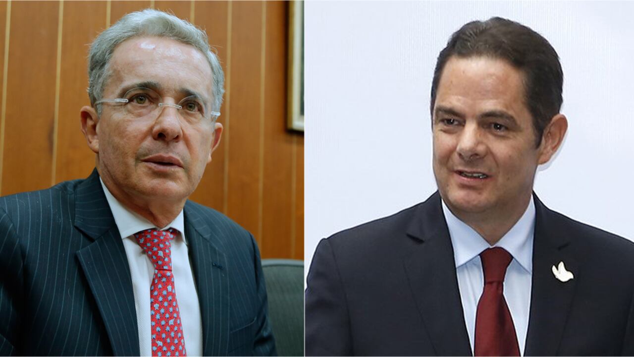 Álvaro Uribe Vélez y Germán Vargas Lleras.