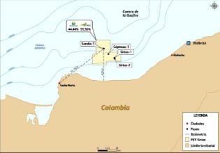 Nuevo descubrimiento de gas en aguas profundas del Caribe colombiano anunciado por Ecopetrol y Petrobras.