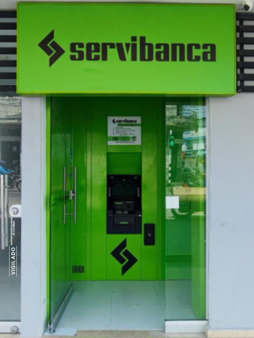 Cabina - Cajero automático de Servibanca