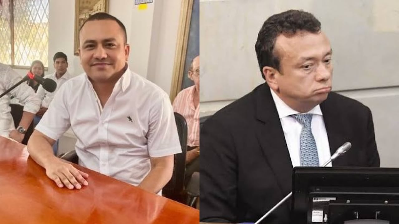 Brayan Orozco, concejal de Soledad, y el condenado exsenador Eduardo Pulgar.