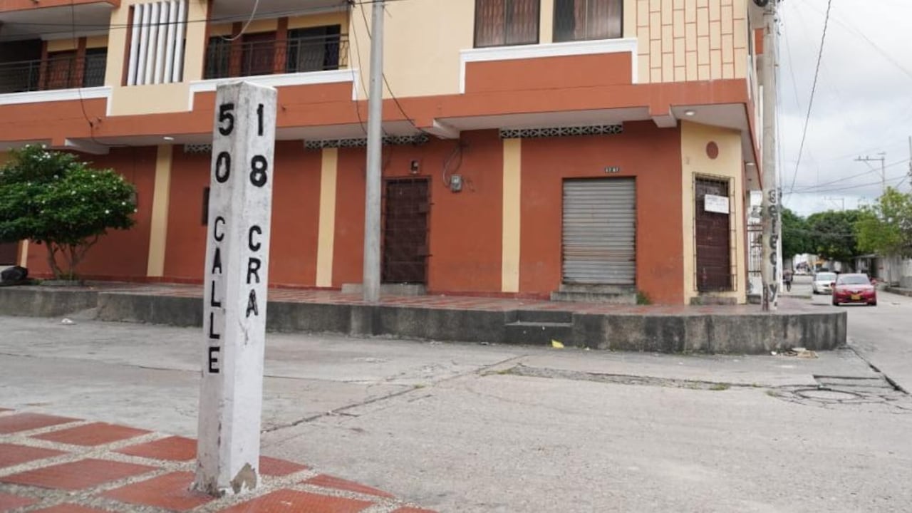 Sitio de la masacre en El Carmen, Barranquilla.