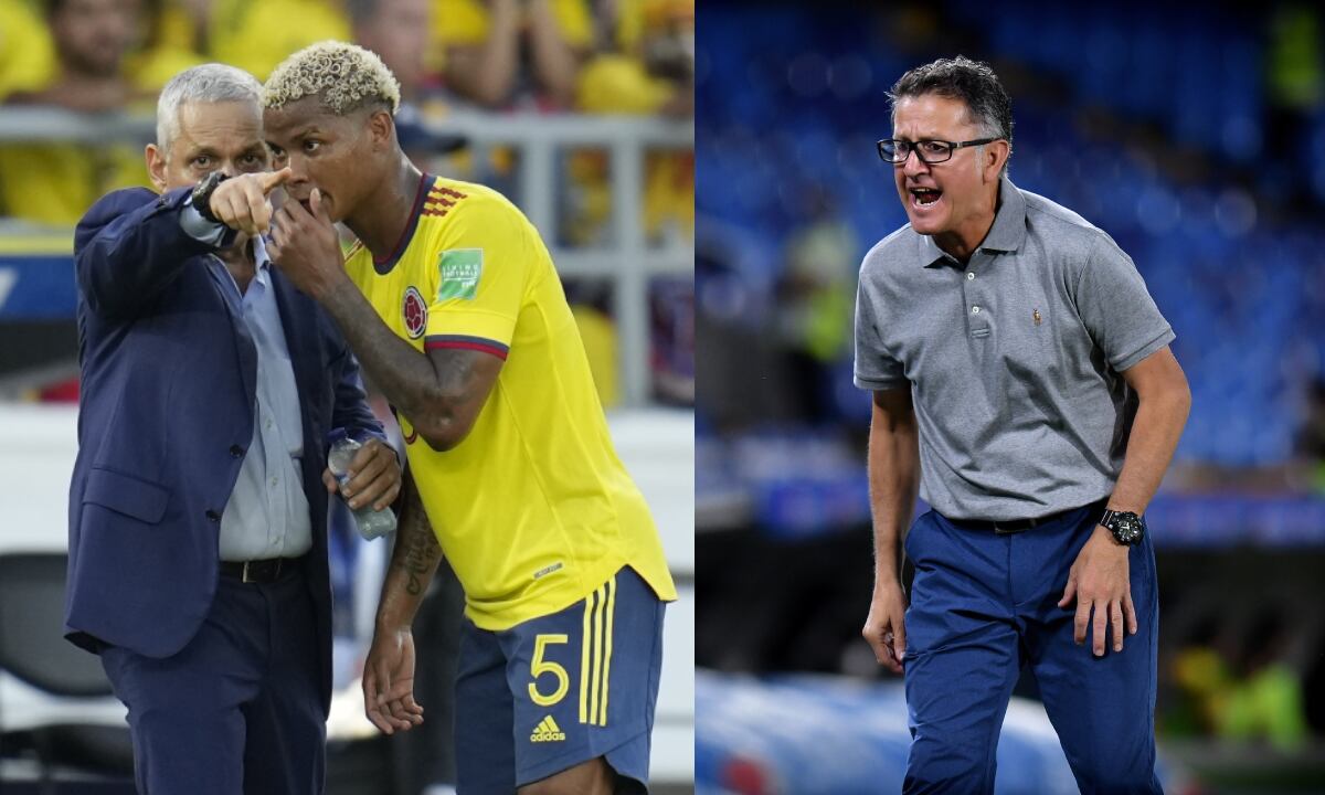 Reinaldo Rueda, Juan Carlos Osorio.. Foto: AP/Fernando Vergara//Dimayor