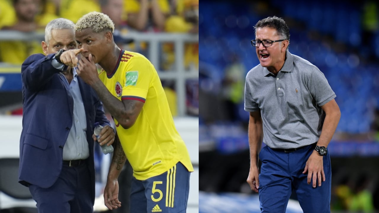 Reinaldo Rueda, Juan Carlos Osorio.. Foto: AP/Fernando Vergara//Dimayor
