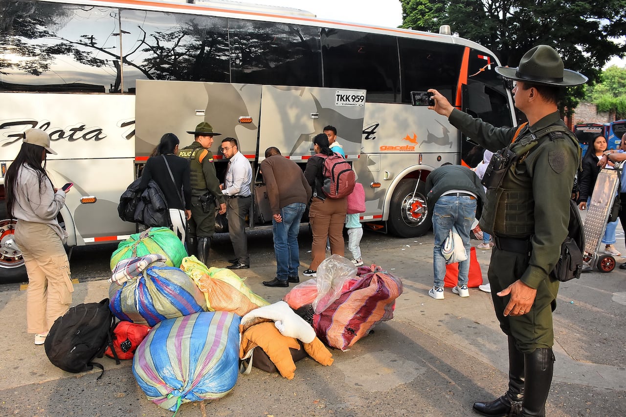 Operación Éxodo en la terminal de transportes de Cali