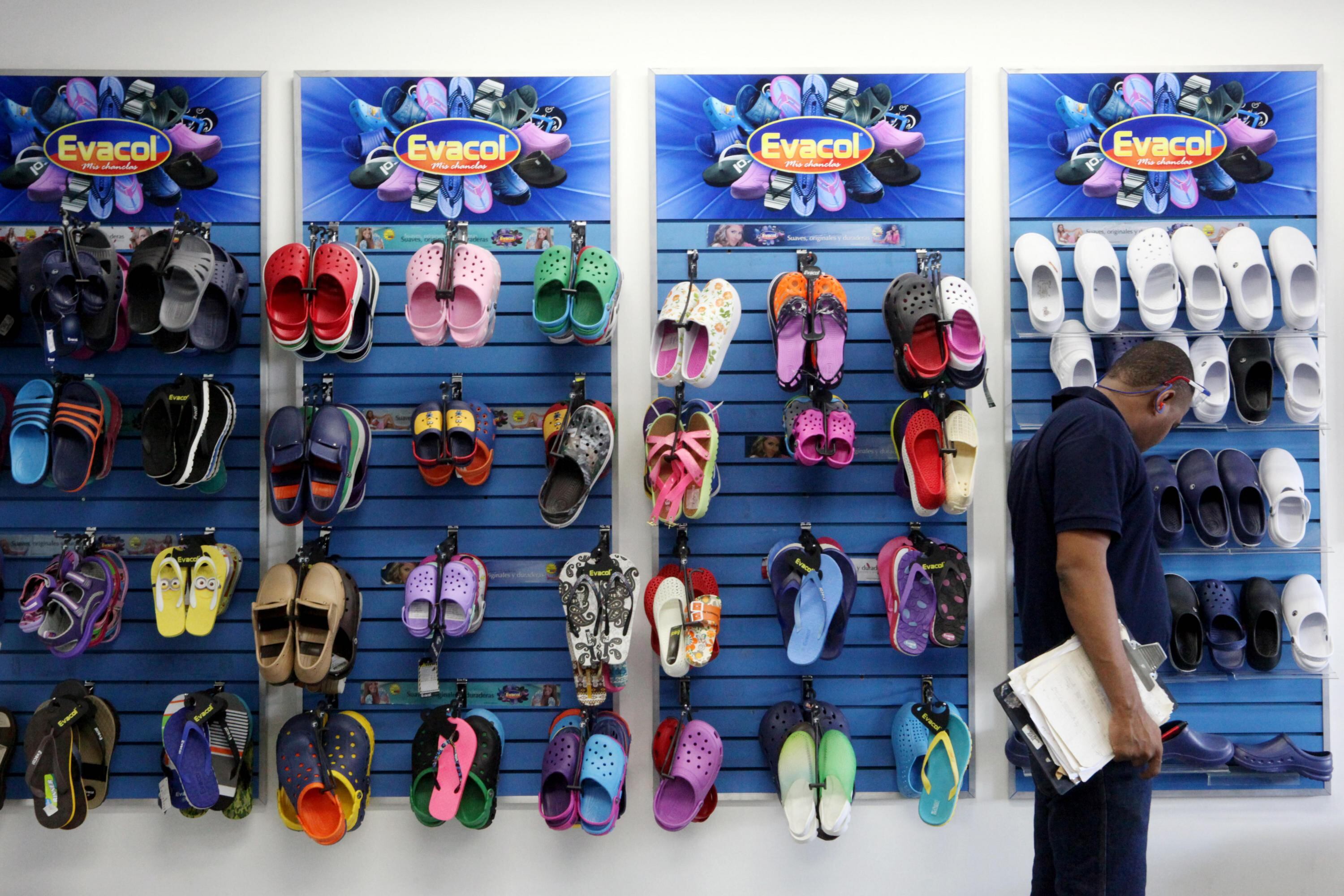 Muestra de calzado de la marca vallecaucana Evacol.
