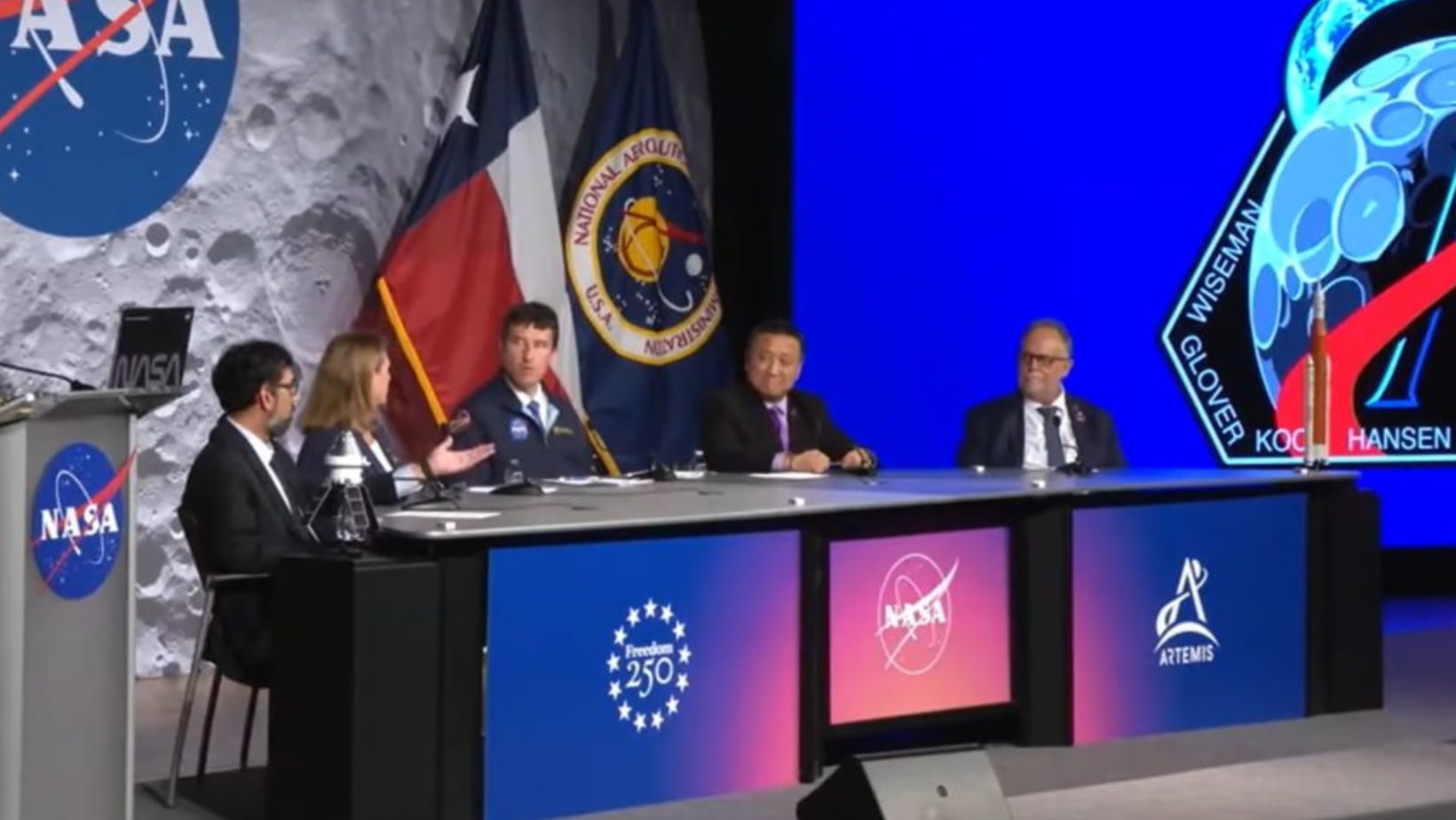 La Nasa lleva a cabo rueda de prensa posterior a la llegada de los 4 tripulantes del Artemis II.