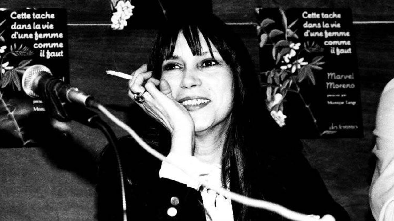 La escritora barranquillera Marvel Moreno en París. Foto: © Fina Torres, París.