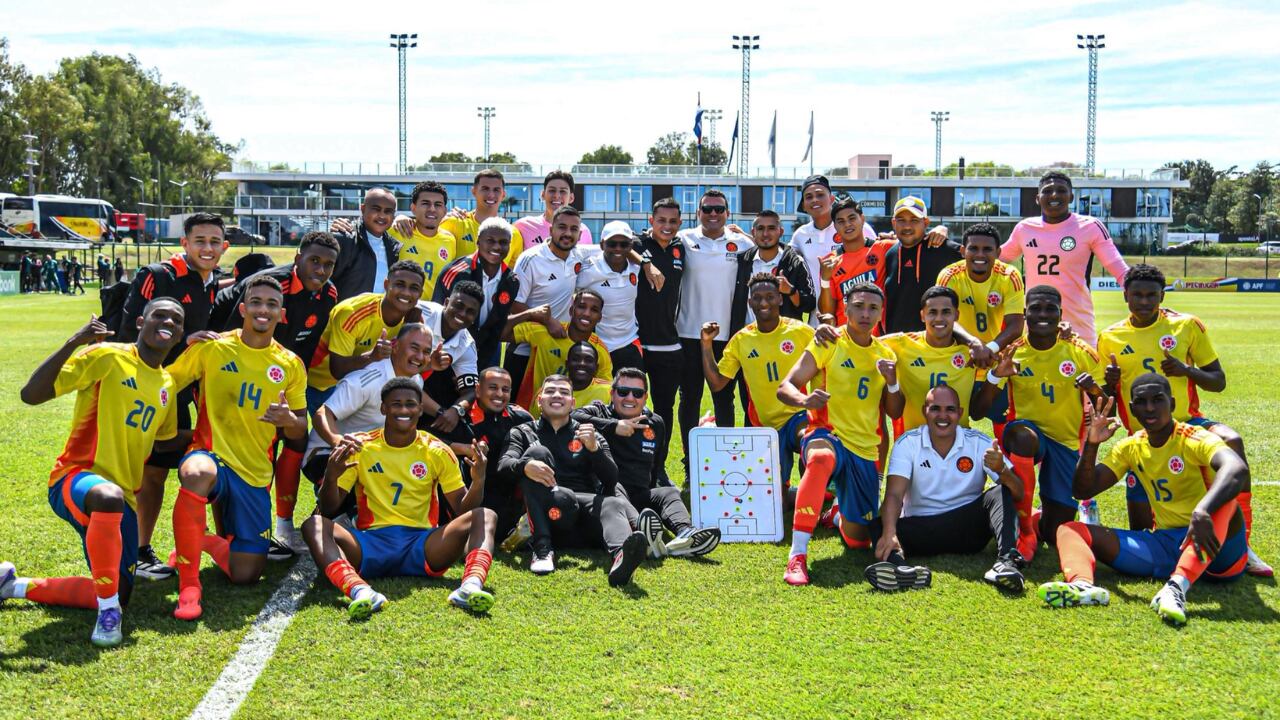 Delegación de la Selección Colombia Sub-20 que disputará el Mundial de Chile 2025