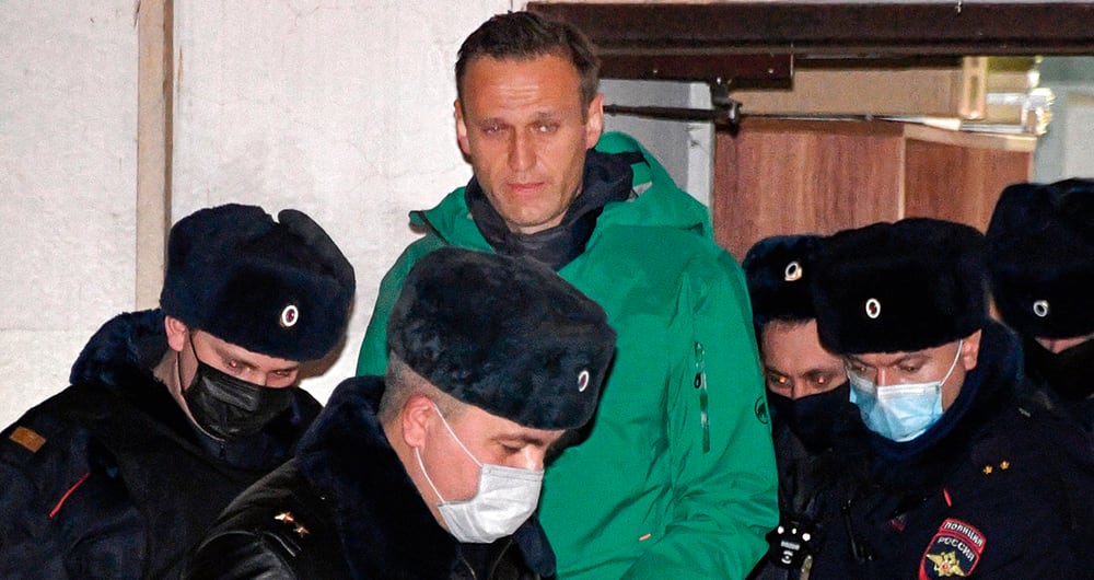 El domingo, Navalni regresó a la capital rusa después de cinco meses de convalecencia en Alemania y fue arrestado a su llegada.