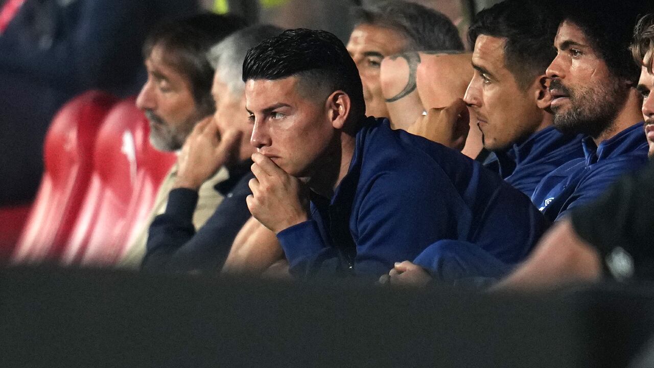 El gesto de James Rodríguez al no ingresar al partido contra Girona