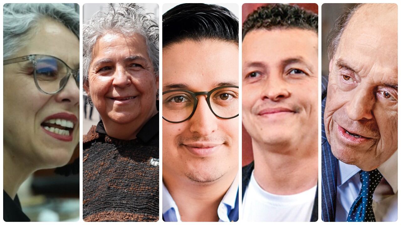 De izquierda a derecha: María José Pizarro, Adriana Mejía, Andrés Hernández, Alejandro Toro y Álvaro Leyva.