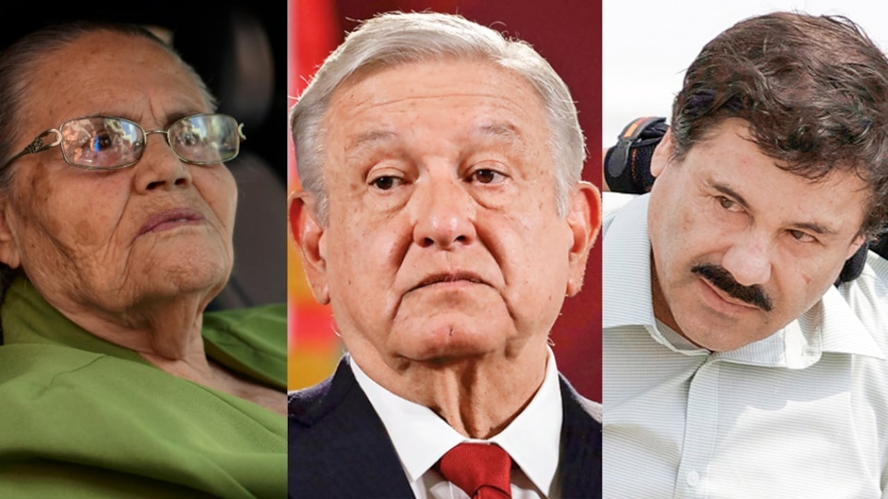 De izquierda a derecha: María Consuelo Loera, AMLO y ‘El Chapo’ Guzmán.