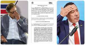 Gustavo Petro, Ricardo Roa y el pliego de cargos en su contra.