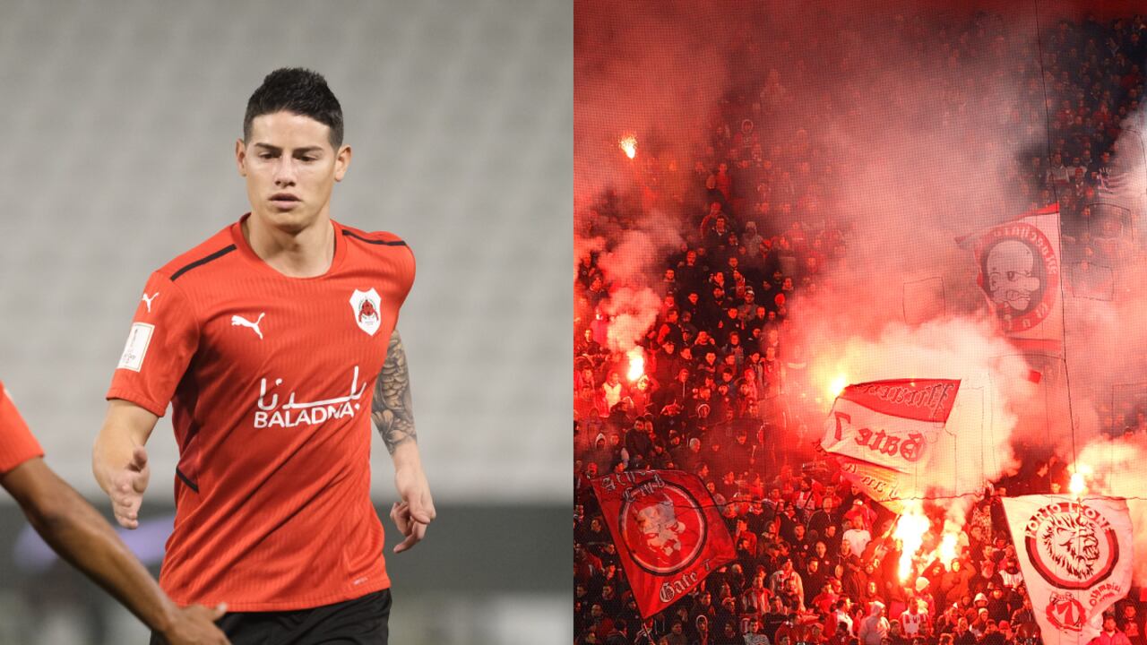 James Rodríguez, Estadio Karaiskakis, Olympiacos. Foto: Getty Images/Simon Holmes/NurPhoto//Getty Images/Vladimir Rys Photography.