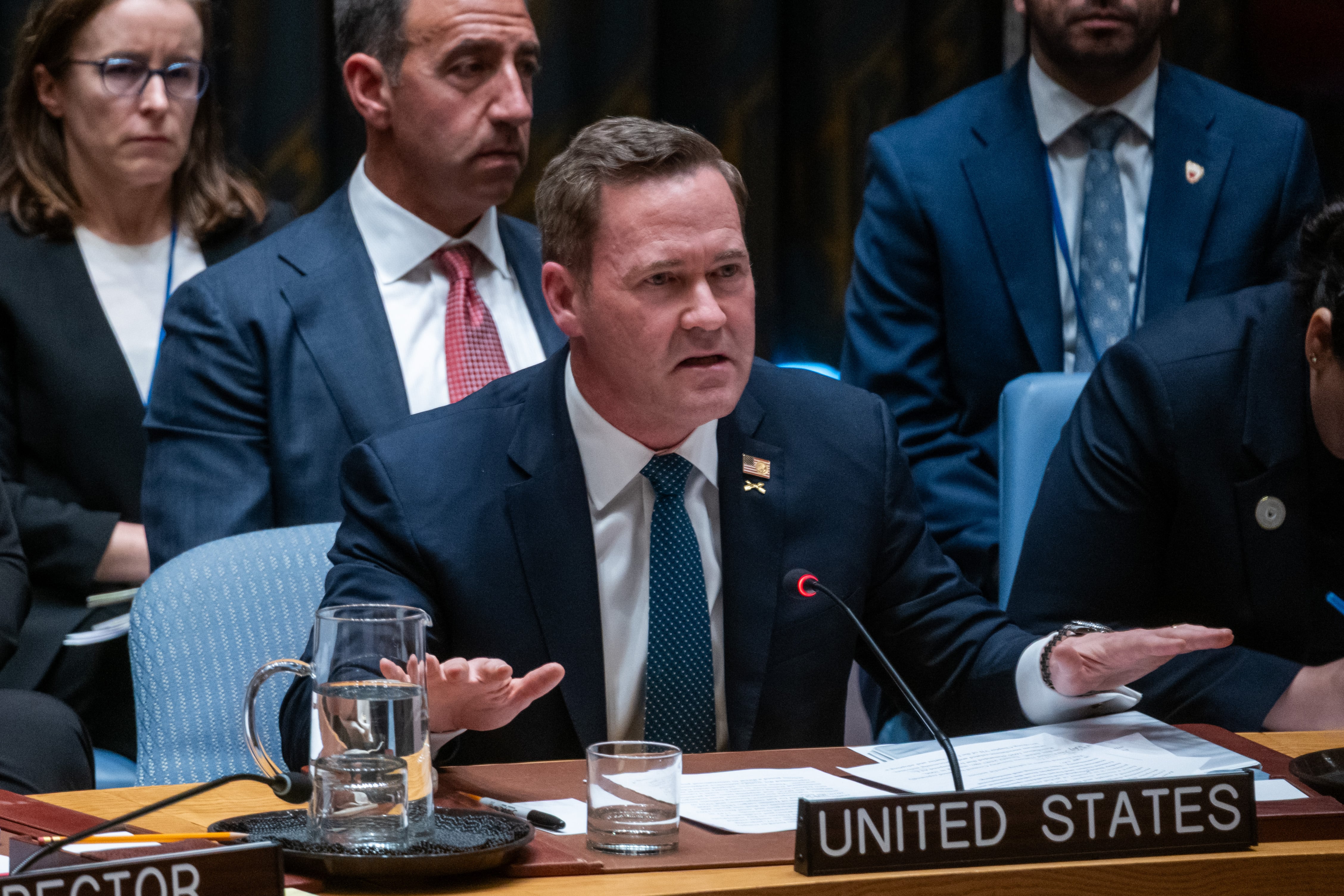 El embajador de Estados Unidos ante las Naciones Unidas, Michael Waltz