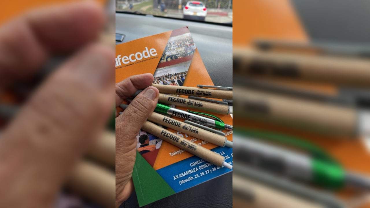 Los lápices de Fecode apoyando la campaña del presidente Gustavo Petro