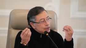 Gustavo Petro durante el consejo de ministros del lunes 19 de enero.