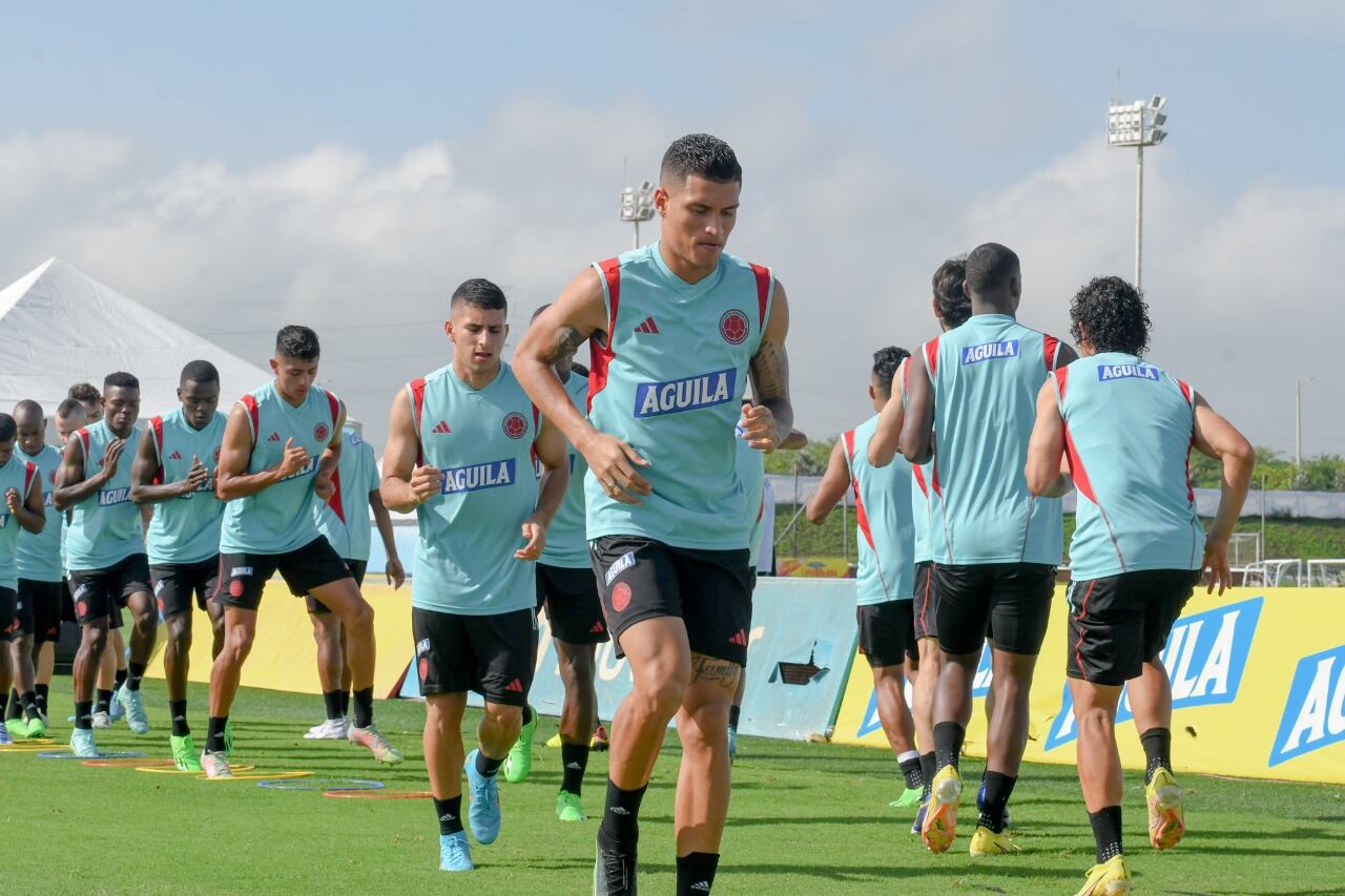 Juan Camilo Portilla, jugador de América de Cali en el microcilo de la Selección Colombia