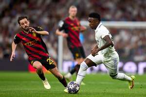 Vinicius, una de las figuras del Real Madrid vs. Manchester City
