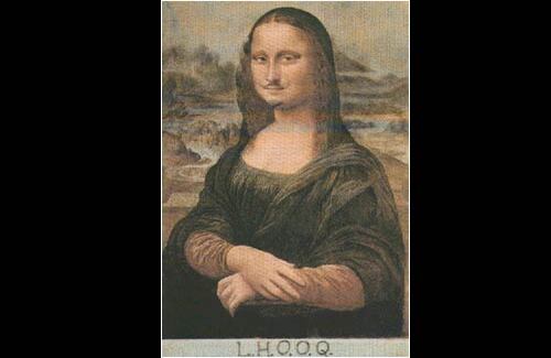 El aporte de Duchamp a la profanación del intocable icono de los italianos.