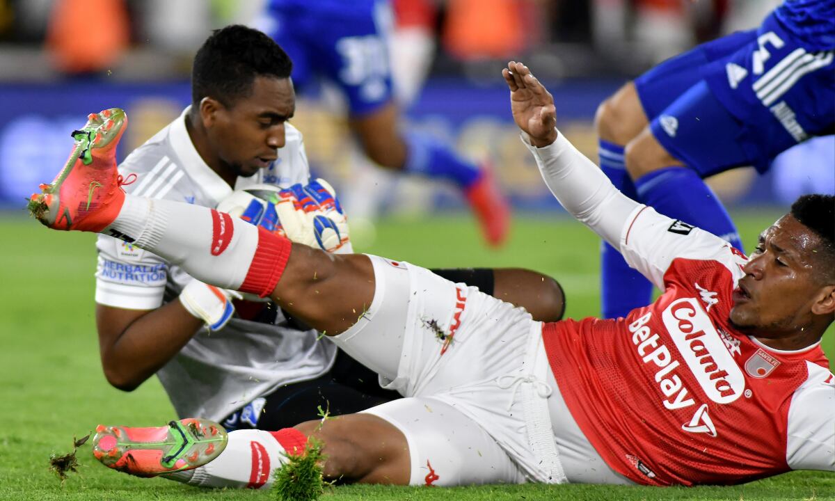 Esteban Ruiz, arquero de Millonarios. Foto: Dimayor.