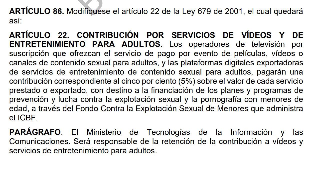 PND - Canales para adultos.