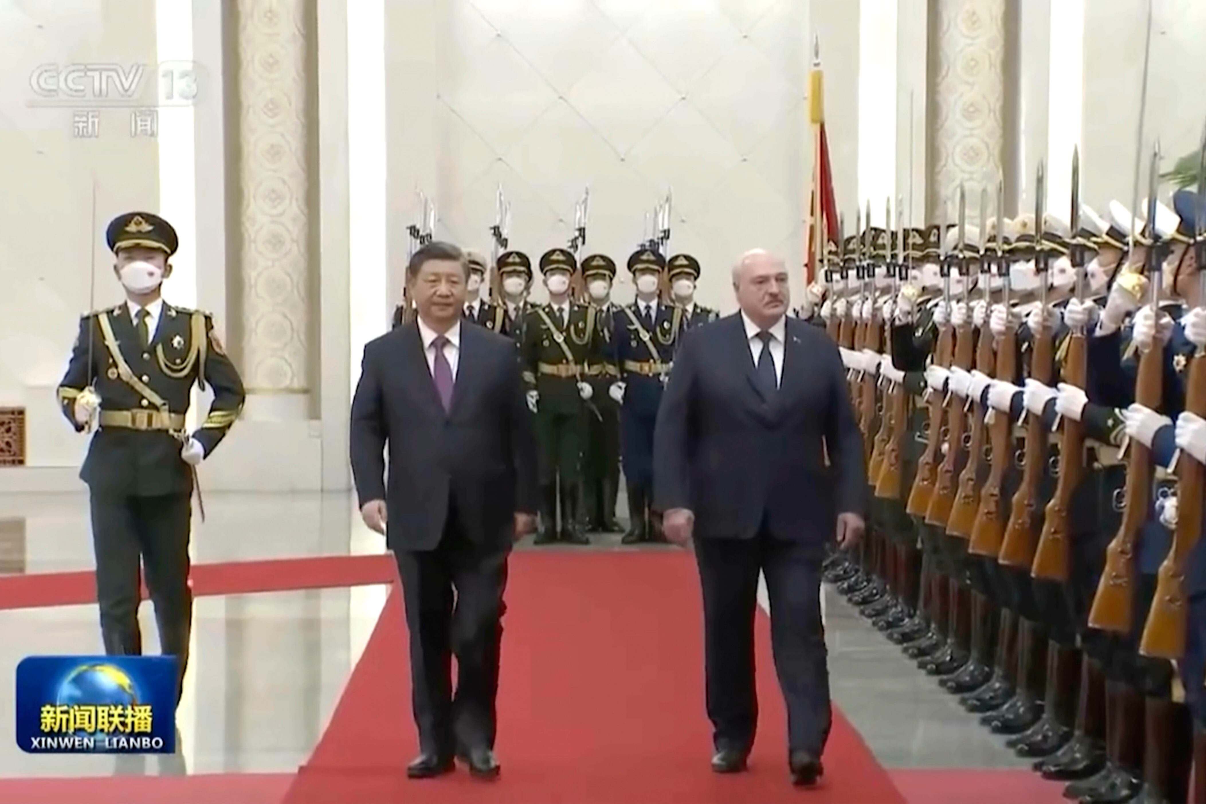 Alexander Lukashenko y Xi Jinping