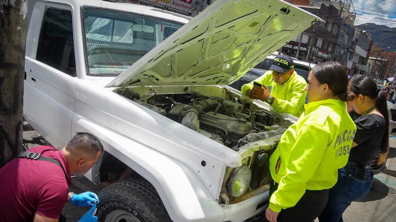 Operativo autopartes ilegales Siete de Agosto Bogotá