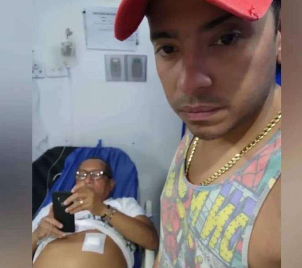 El padre de Orlando Liñán en la clina Erasmos de Valledupar.