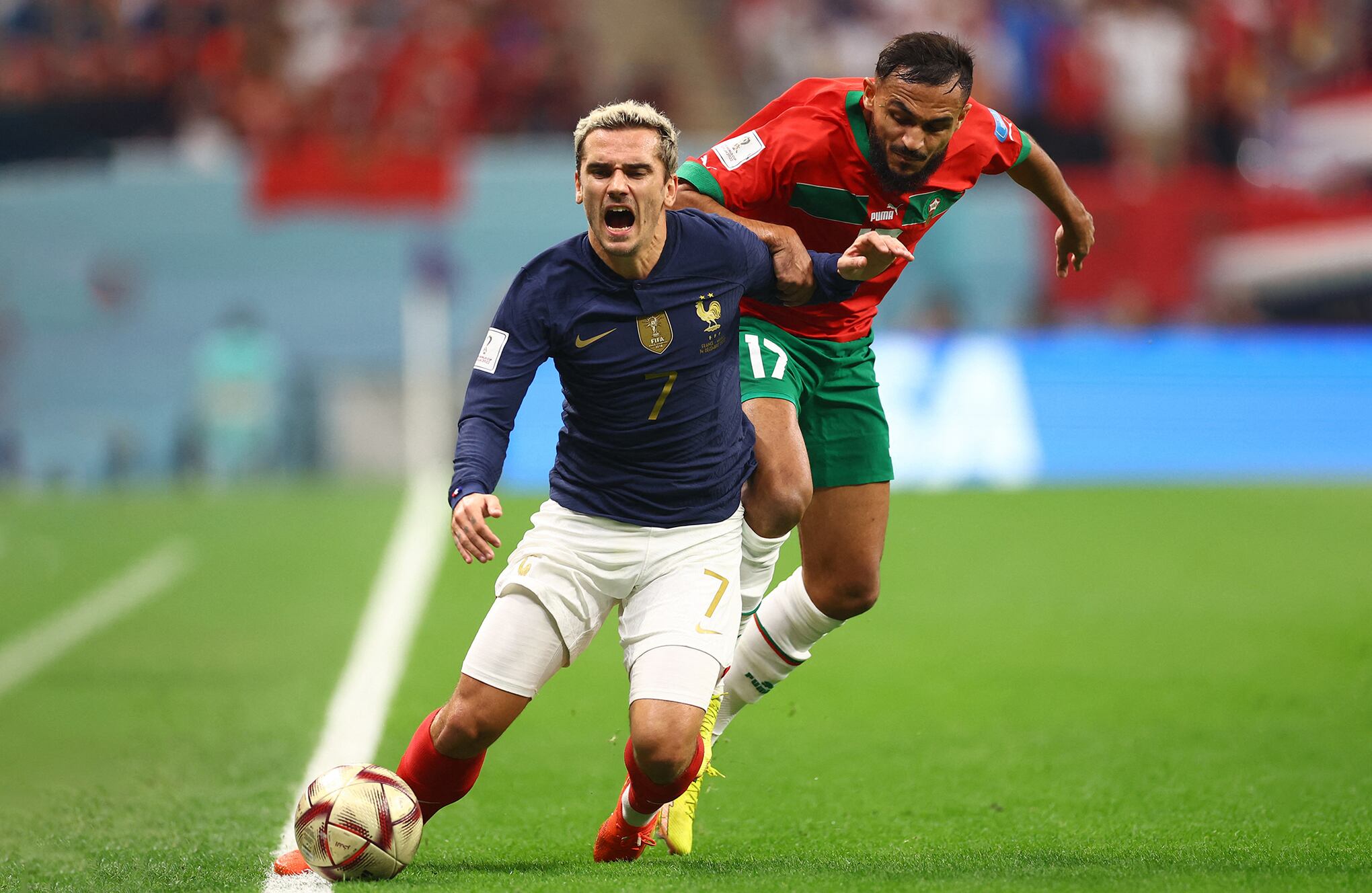 En imágenes : Las mejores jugadas de Francia vs Marruecos