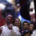 GUSTAVO PETRO
MANIFESTACION PUBLICA
CIERRE DE CAMPANA
PLAZA DE BOLIVAR
BOGOTA
MAYO 17 DE 2018
FOTO LEON DARIO PELAEZ/ SEMANA