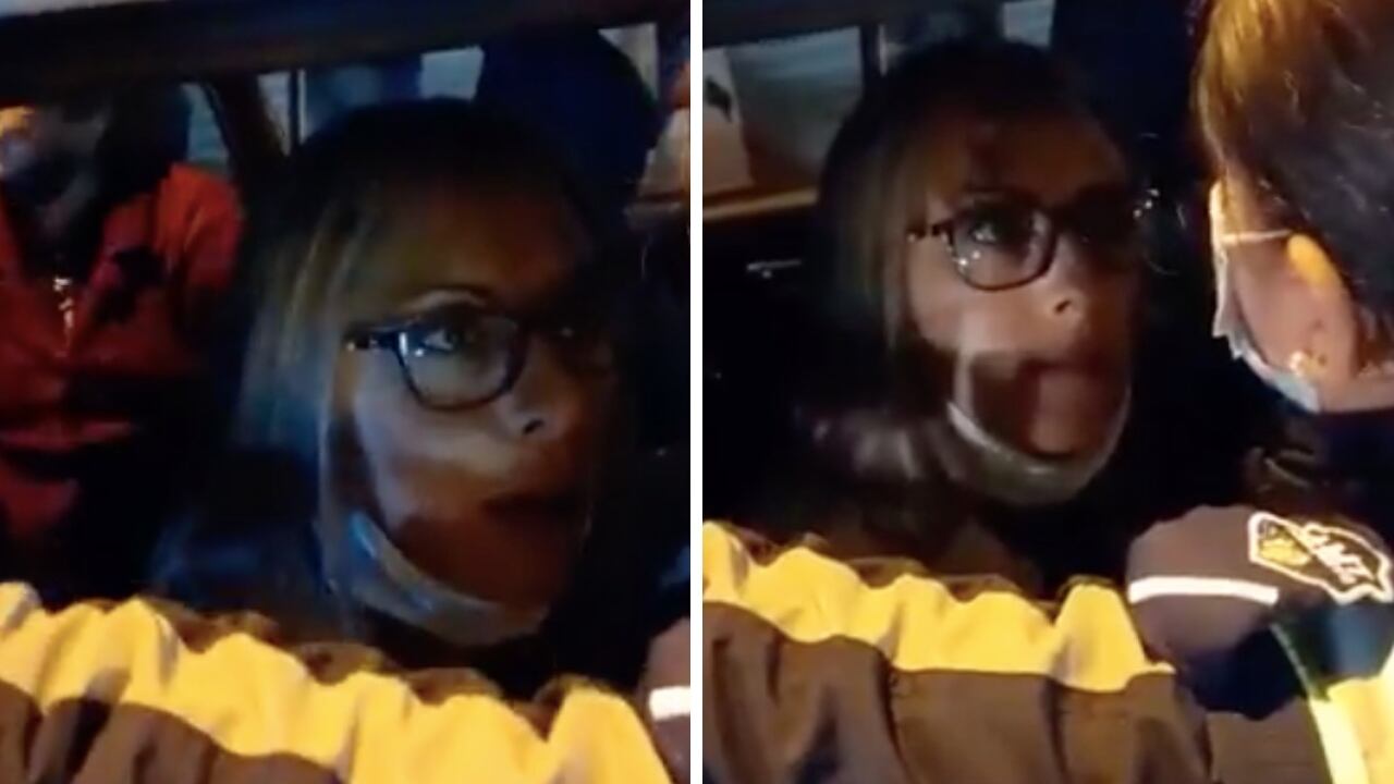 La enfurecida mujer quedó grabada y es tendencia en Ecuador